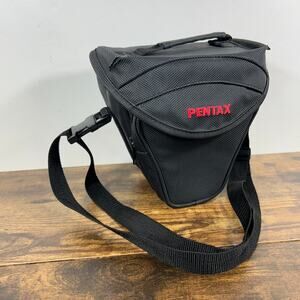 Genuine Pentax Camera Case Bag with two Zippered Compartments w/ Shoulder Strap